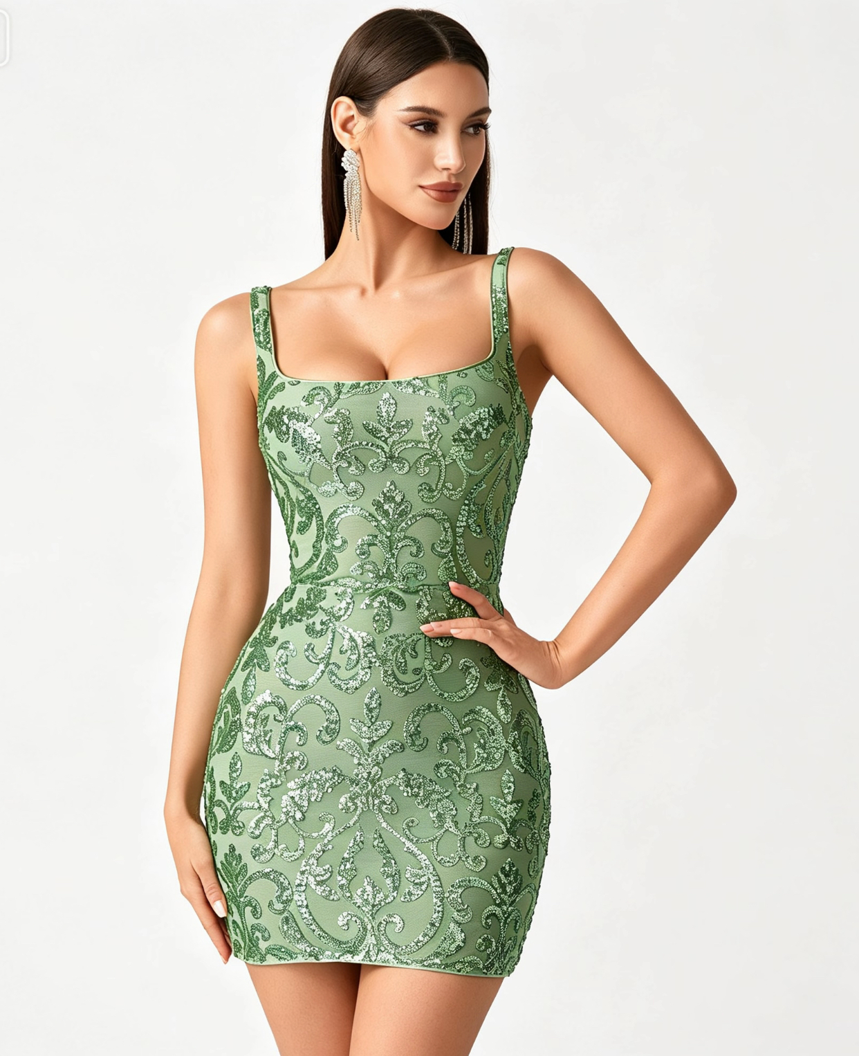 Sequined sexy camisole dress?format=webp