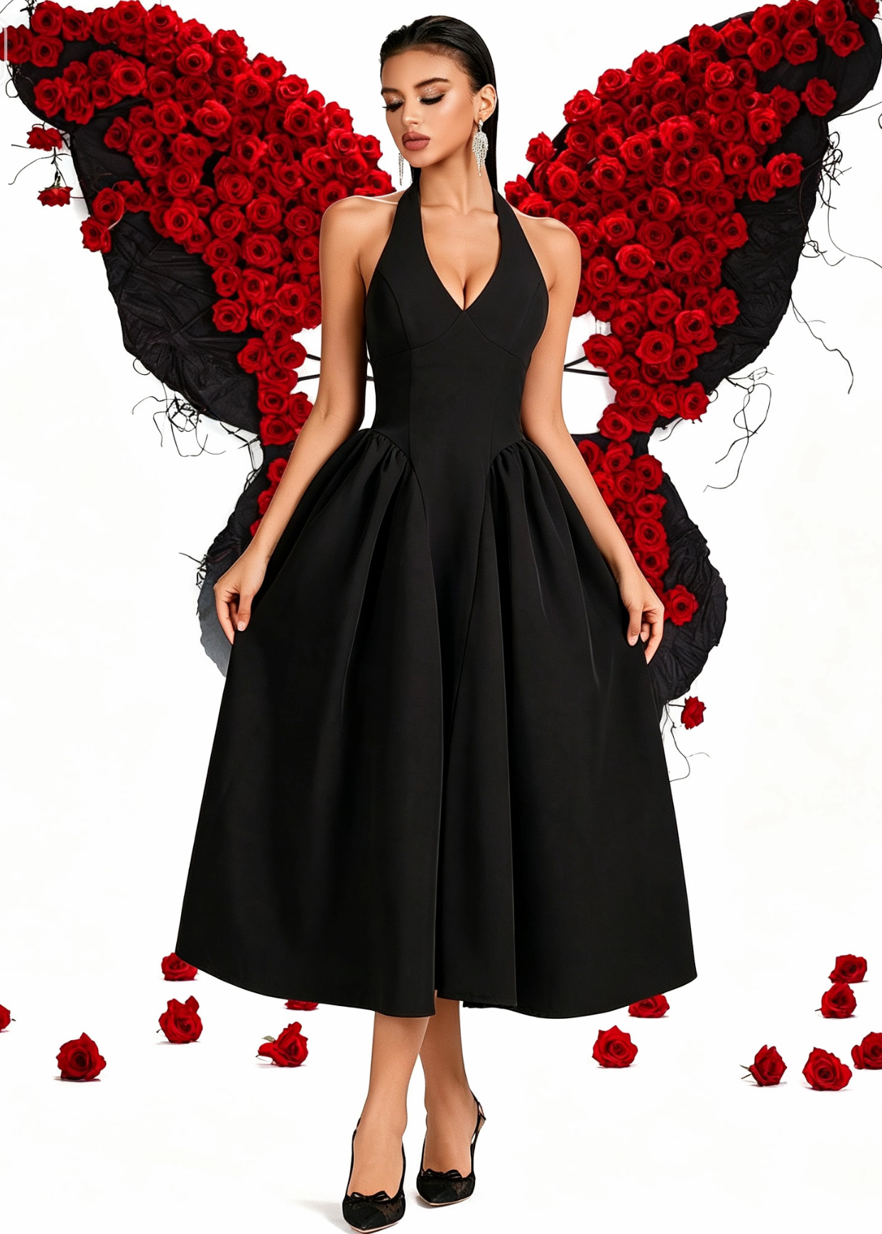 Waist-fitting party evening dress?format=webp