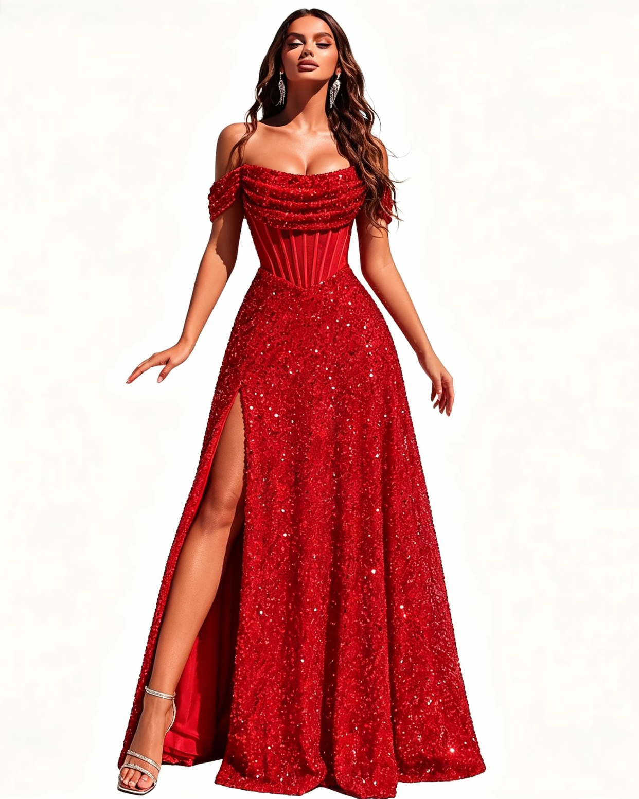 Sequined fish tail dress?format=webp