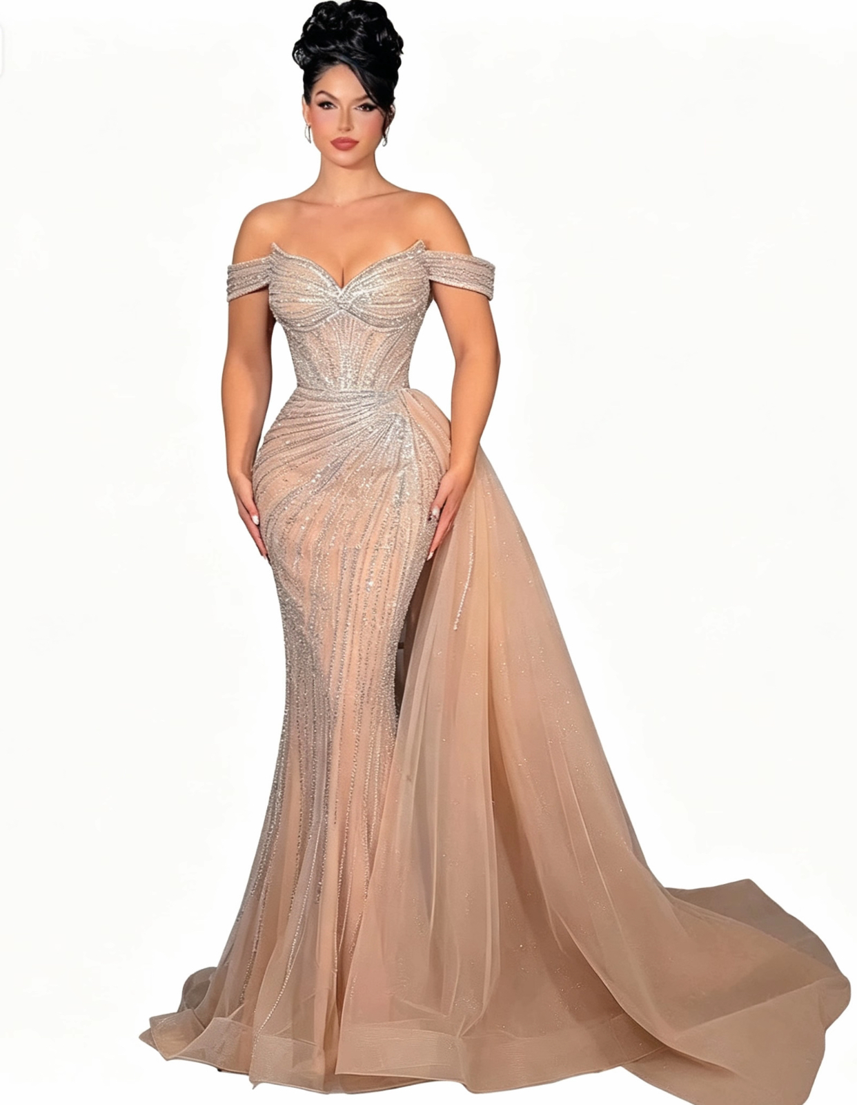 Beaded slim-fitting evening dress?format=webp
