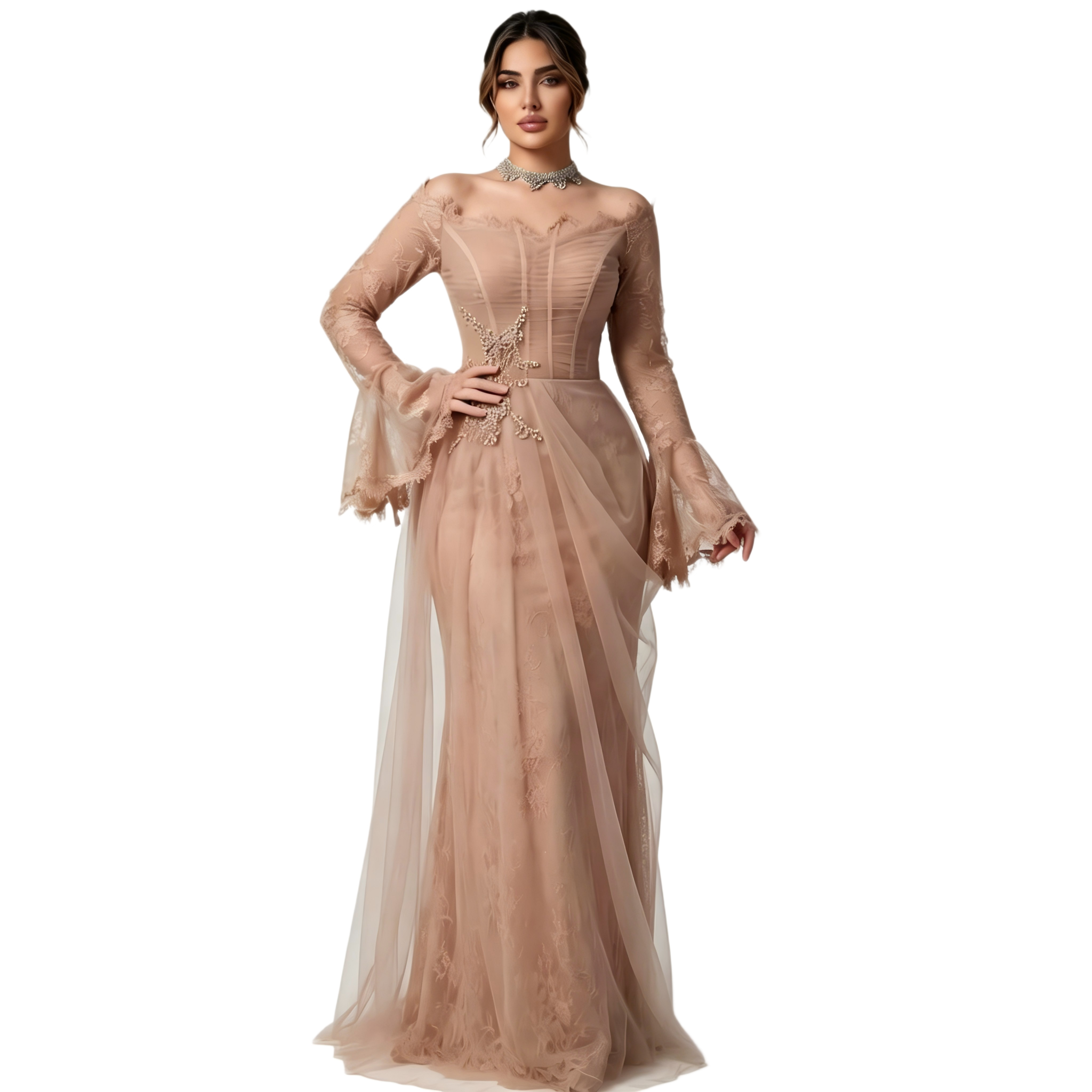 Light luxury long-sleeved dress?format=webp